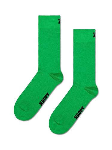 Чорапи Happy Socks Solid Sock в зелено