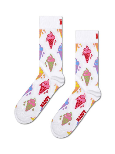 Чорапи Happy Socks Ice Cream Sock в бяло