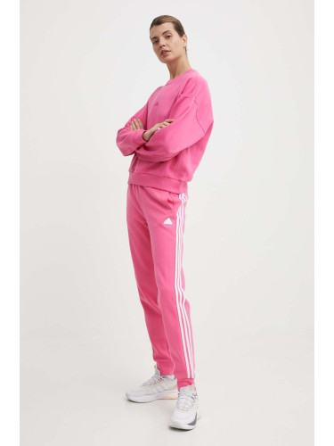 Спортен панталон adidas в розово с десен IS3942