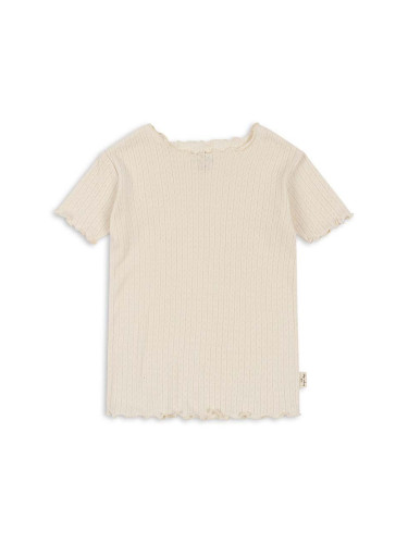 Детска памучна тениска Konges Sløjd в бяло