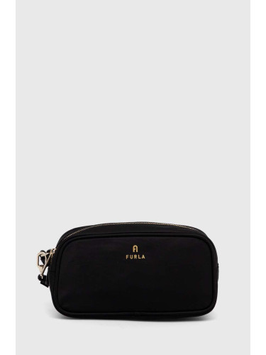 Козметична чанта Furla в черно