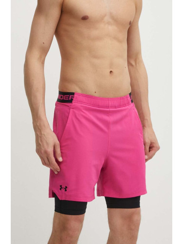 Къс панталон за трениране Under Armour Vanish в розово