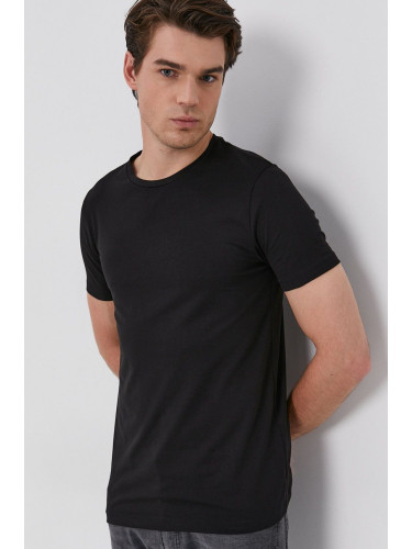 Тениска Hugo (2 броя) мъжка в черно с изчистен дизайн 50325440