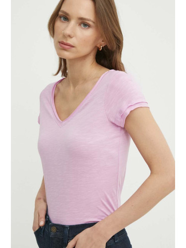 Тениска Sisley в розово