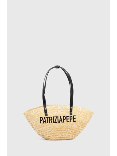 Плажна чанта Patrizia Pepe в бежово 2B0094 L070