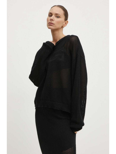 Памучен пуловер Gestuz в черно  10909071