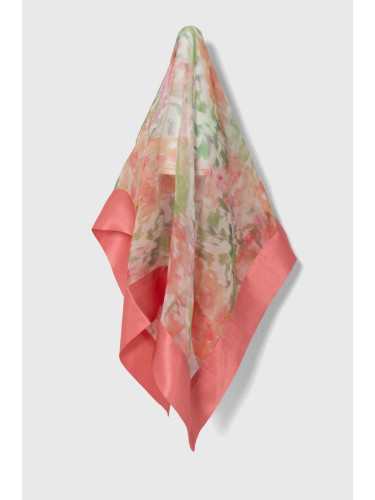 Копринено шалче Lauren Ralph Lauren в розово с десен 454943679