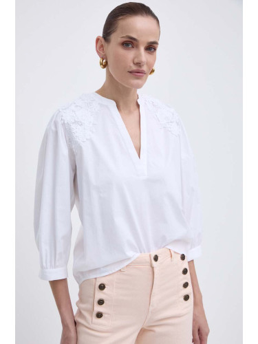 Блуза Twinset в бяло с апликация