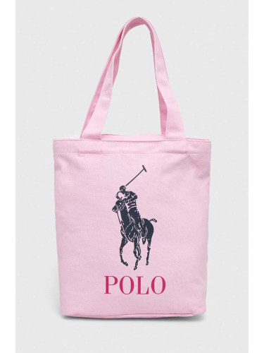 Детска чанта Polo Ralph Lauren в розово