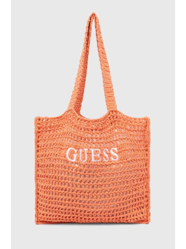 Плажна чанта Guess в оранжево E4GZ09 WG4X0