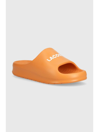 Чехли Lacoste Serve Slide 2.0 в оранжево 47CMA0015