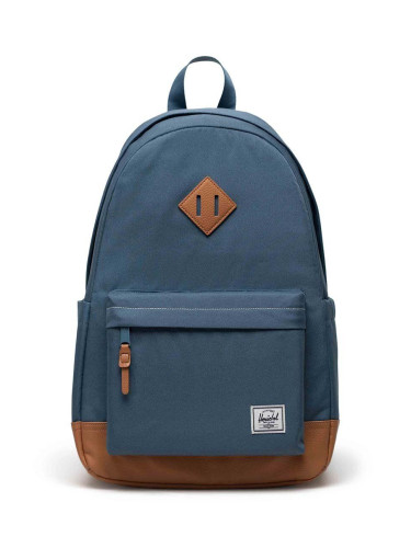 Раница Herschel Heritage Backpack в синьо голям размер с изчистен дизайн