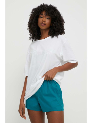 Пижама Calvin Klein Underwear дамска в бяло 000QS7191E