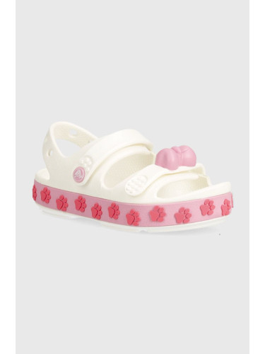 Детски сандали Crocs Crocband Cruiser Pet Sandal в бяло