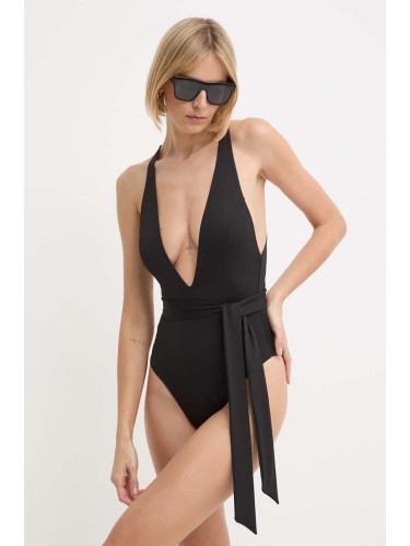 Цял бански Max Mara Beachwear в черно с меки чашки 2416831179600