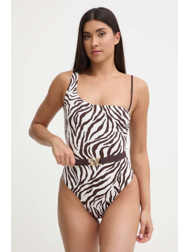 Цял бански Max Mara Beachwear в кафяво с меки чашки 2416831269600