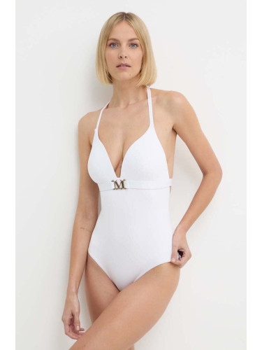 Цял бански Max Mara Beachwear в бяло с подплатени чашки 2416831079600