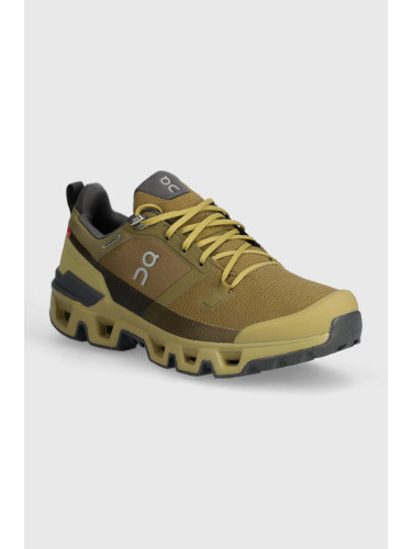 Обувки On-running Cloudwander Waterproof в зелено