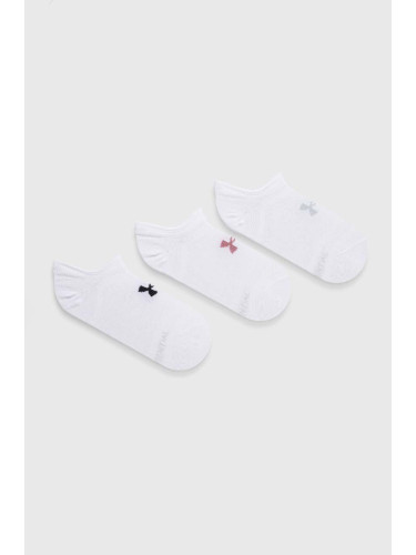 Чорапи Under Armour Essential No Show (3 чифта) в бяло