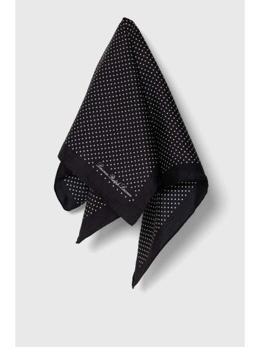 Копринено шалче Lauren Ralph Lauren в черно с десен 454943675