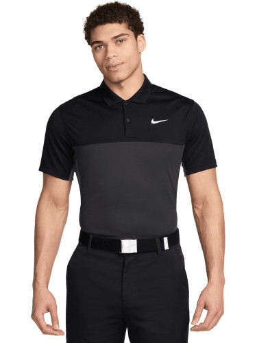 Nike Dri-Fit Victory+ Mens Polo Black/Iron Grey/Dark Smoke Grey/White S Риза за поло