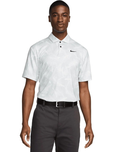 Nike Dri-Fit Tour Pine Print Mens Polo Summit White/Black S Риза за поло