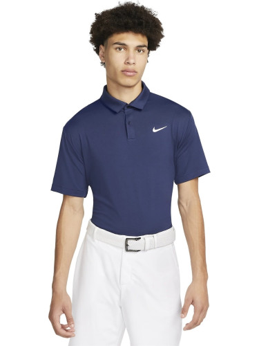 Nike Dri-Fit Tour Mens Solid Golf Polo Midnight Navy/White L Риза за поло