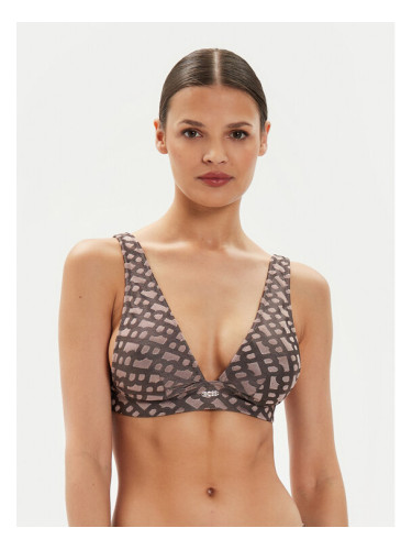 Boss Горнище на бански Beatrix 50515551 Кафяв Regular Fit