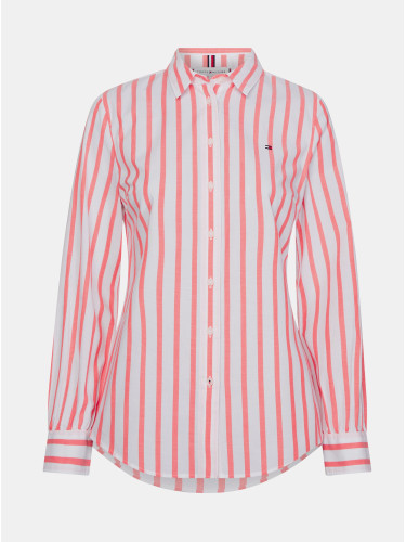 Pink Women's Striped Tommy Hilfiger Shirt