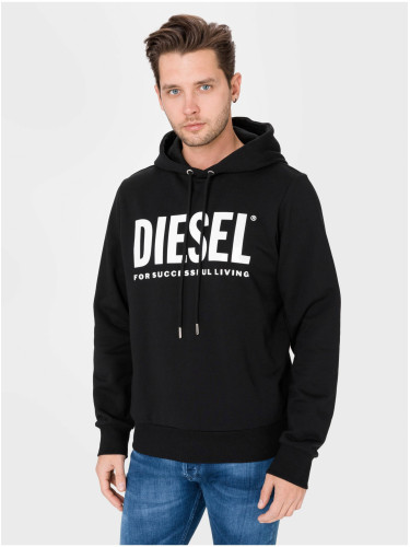 Diesel Sweatshirt - SGIRHOODDIVISIONLOGO black