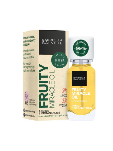 Gabriella Salvete Natural Nail Care Fruity Miracle Oil Грижа за ноктите за жени 11 ml