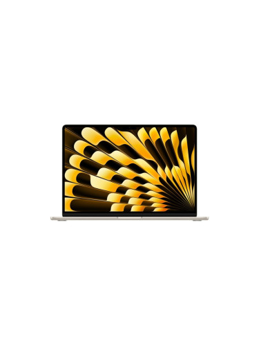 Лаптоп Apple MacBook Air 15.3” Starlight/M2/10C, Apple M2 (8 core), Apple M2 10-core 8 GB GDDR6, 8 GB RAM, 256 GB SSD soldered