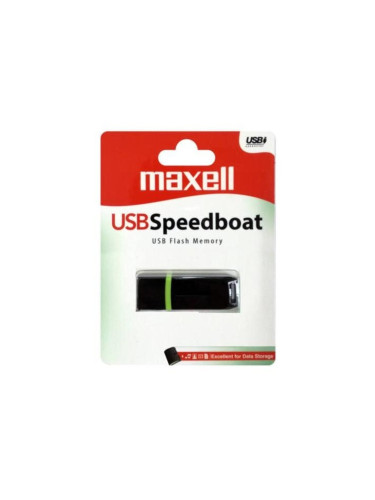 Памет 4GB USB Flash Drive, Maxell Speedboat, USB 2.0, черна