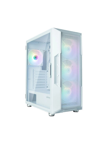Кутия Zalman I3 NEO White, ATX/mATX/Mini-ITX, 2x USB 3.0, с прозорец, RGB подсветка, бяла, без захранване
