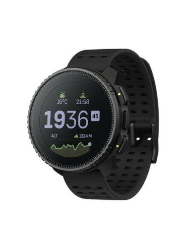 Смарт часовник SUUNTO Vertical All Black, 1.4" (3.55cm) LED дисплей, Bluetooth, следене на кръвно, мониторинг на съня, функции за гмуркане, GPS, водоустойчивост до 100 метра, до 30 дни време на работа, 32GB Flash памет, черен