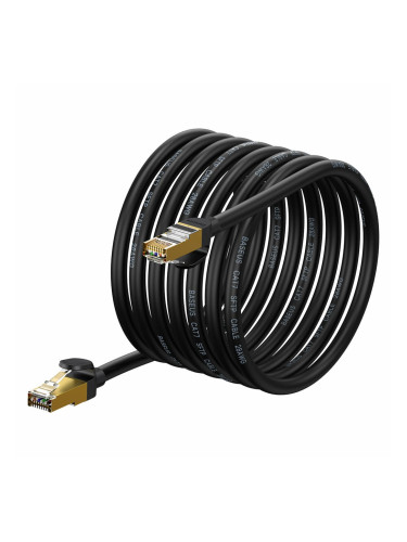 Пач кабел Baseus WKJS010701, SFTP, Cat7, 10m, черен