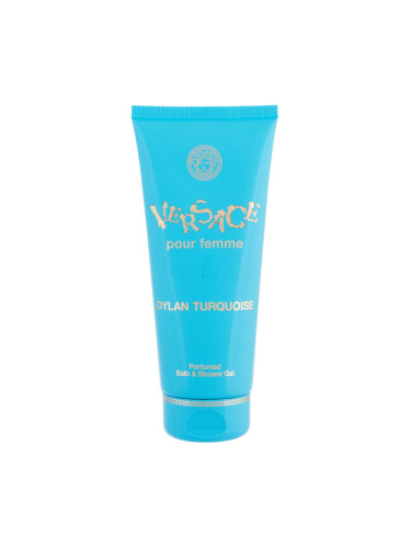 Versace Pour Femme Dylan Turquoise Душ гел за жени 200 ml увредена кутия