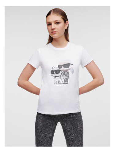 Karl Lagerfeld Ikonik 2.0 T-shirt Byal
