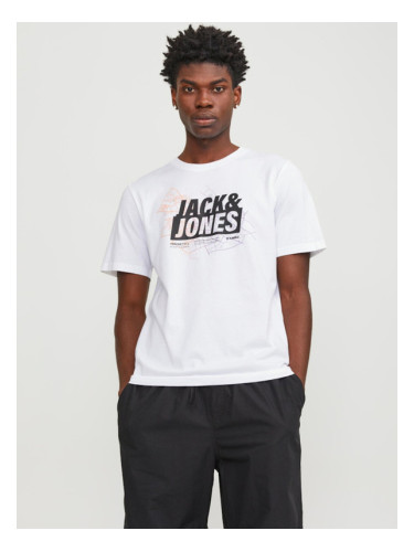 Jack & Jones Map T-shirt Byal
