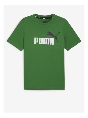 Puma ESS+ 2 Col Logo T-shirt Zelen