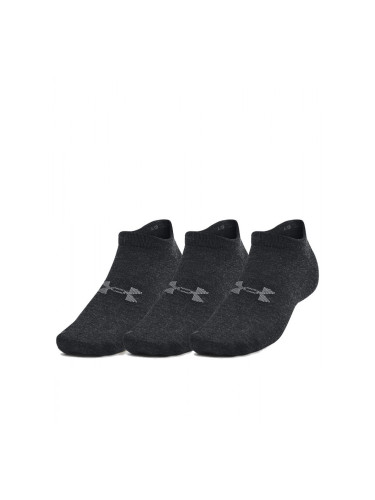 UNDER ARMOUR 3-pack Essential No Show Socks Graphite