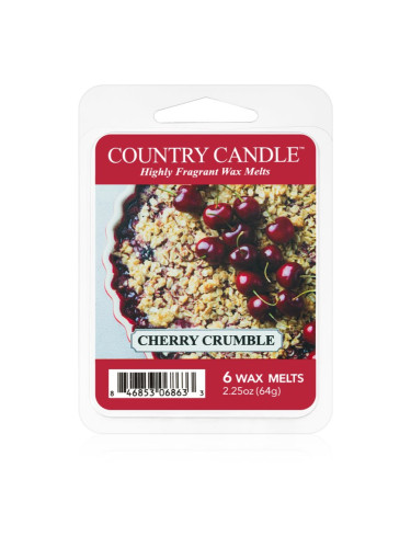 Country Candle Cherry Crumble восък за арома-лампа 64 гр.