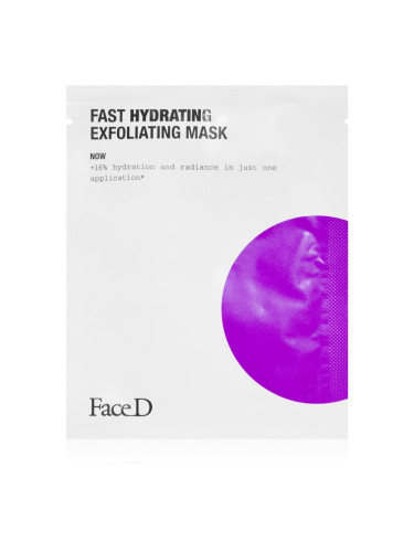 Face D Fast Hydrating ексфолираща платнена маска 17 мл.