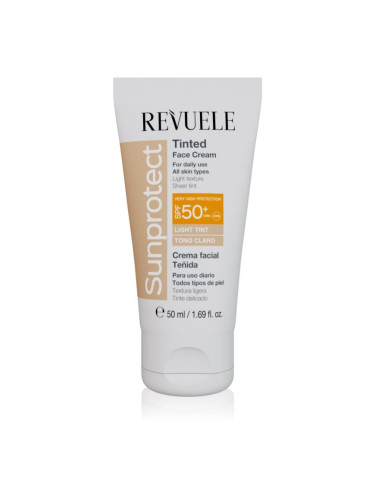 Revuele Sunprotect Tinted Face Cream тониращ защитен крем SPF 50+ цвят Light Tint 50 мл.