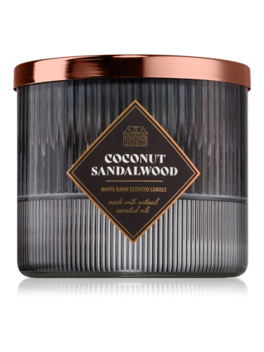 Bath & Body Works Coconut Sandalwood ароматна свещ 411 гр.