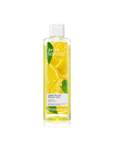 Avon Senses Lemon Burst освежаващ душ гел 250 мл.
