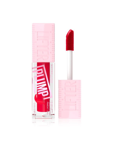 MAYBELLINE NEW YORK Lifter Plump блясък за устни с увеличаващ ефект цвят 004 Red Flag 5.4 мл.