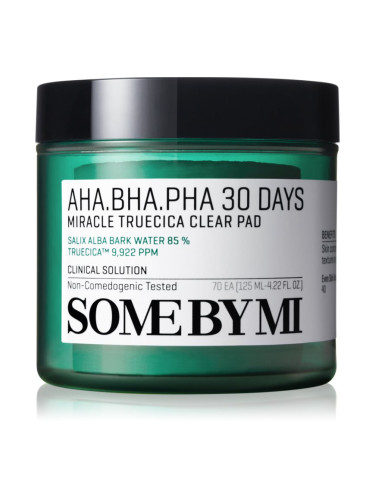 Some By Mi AHA∙BHA∙PHA 30 Days Miracle Truecica Clear Pad почистващи тампони за проблемна кожа, акне 70 бр.