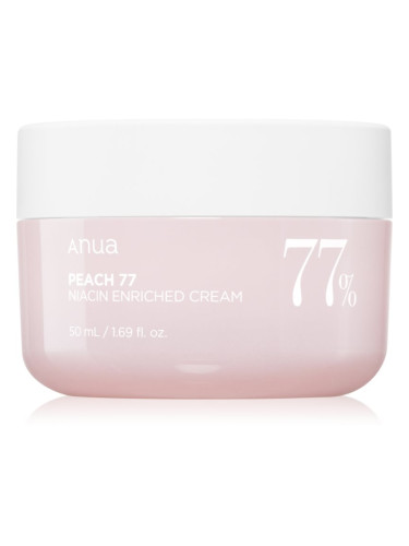 Anua Peach 77% Niacin Enriched Cream възстановяващ хидратиращ крем 50 мл.