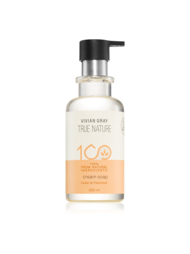 Vivian Gray True Nature Cedar & Patchouli подхранващ кремообразен сапун 300 мл.